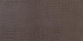 LEREN WANDTEGELS 1M² - GRACIEUS GRIJS CROCO (niet verlijmd) - Walluxe Leathr 25x50cm