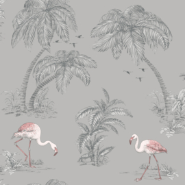 FLAMINGO BEHANG - Dutch Imaginarium 12381