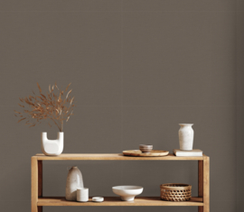 BRUIN GRIJS LINNENLOOK BEHANG - AS Creation Antigua 390977