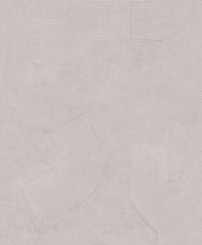 GRIJS LEDERLOOK ZANDSTREPEN BEHANG - BN Wallcoverings Imagine Swirl 221040