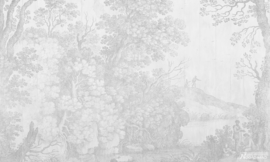 Fotobehang WOODLAND (L) - Vanilla Lime Wallpaper Mural 014173