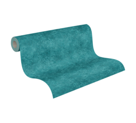 GEMELEERD BLAUW GROEN BEHANG - AS Creation Asian Fusion 37467-7