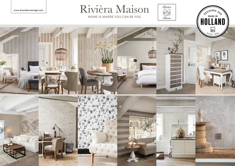 pion Verzoekschrift beheerder Goedkoop BN Wallcoverings Riviera Maison behang kopen? | Verf en behangloods