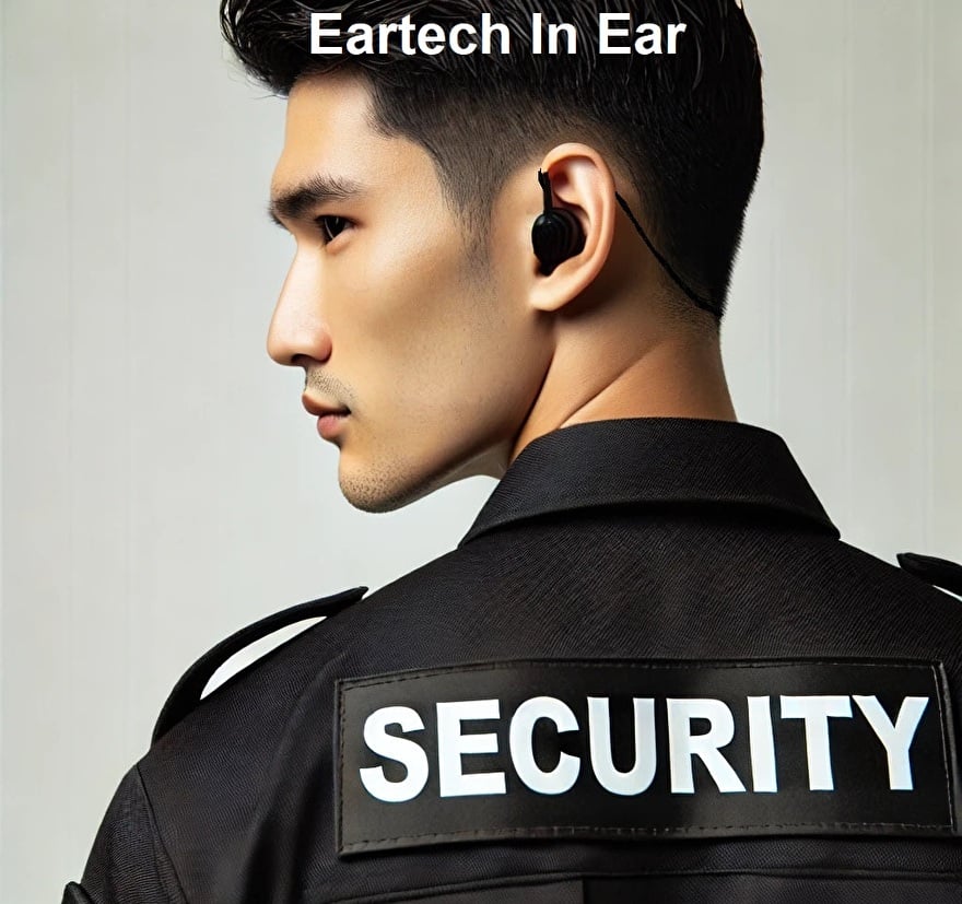 earphone-Communication-eartech-IntercomSecurity-Personnel