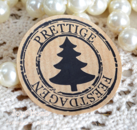 Sticker kraft Prettige feestdagen