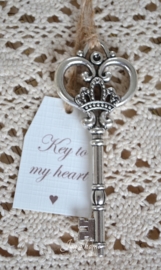 Vintage sleutel, Key to...(eigen tekst)