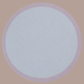 Sticker rond wit-roze