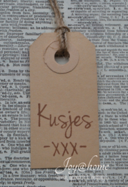 Label Kusjes -xxx- in 10 kleuren