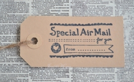 Label Special Air mail in 10 kleuren