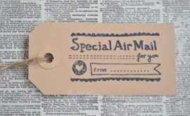 Label Special Air mail in 10 kleuren
