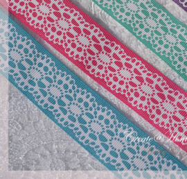 Lint satijn look set van 3 kleuren. 26 mtr