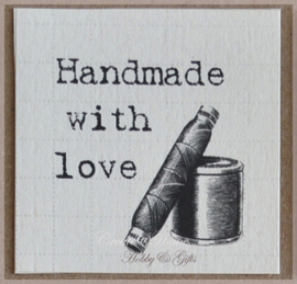 Vintage sticker Handmade with love