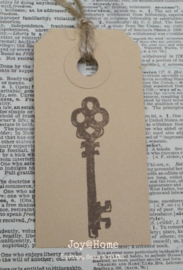 Label antieke sleutel in 10 kleuren