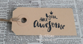 Label You Are Awesome in 10 kleuren