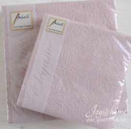 Servetten Elegance Pale Pink