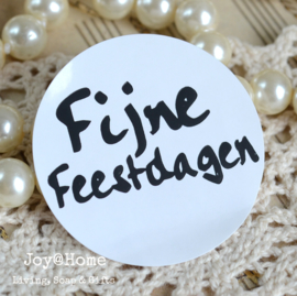 Sticker Fijne feestdagen