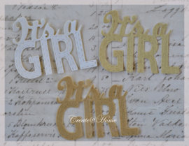 Sticker kraft It's a girl