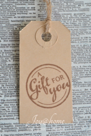 Label A gift for you in 10 kleuren