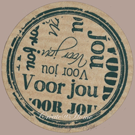 Sticker kraft Voor jou