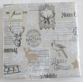 Servetten Merry Christmas