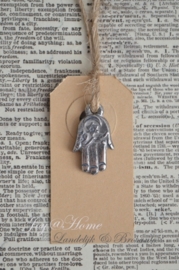 Label bedel handje Hamsa in 2 kleuren