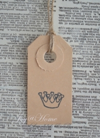 Label kroontje in 10 kleuren
