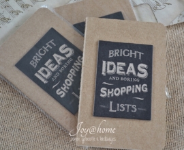 Kraft note book Bright ideas...