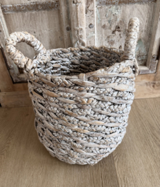 Gevlochten Mand met Handvatten – Naturel