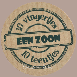 Sticker kraft Een zoon