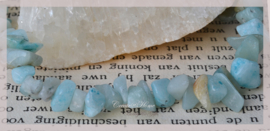 Kralen glas chips, Amazonite