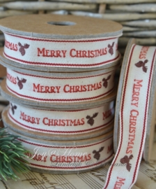 Spoel met lint, Merry Christmas & rendier