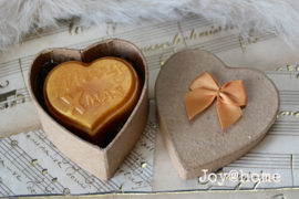 Kraft doosje met zeephartje Merry Christmas