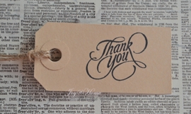 Label Thank you in 10 kleuren