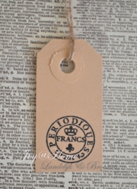 Label poststempel rond in 10 kleuren