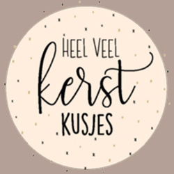 Sticker Heel veel kerst kusjes