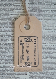 Label poststempel in 10 kleuren