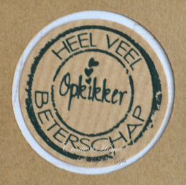 Sticker kraft Heel veel beterschap