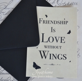 Kaart & envelop Friendship is...