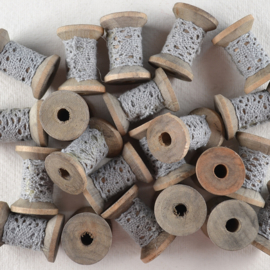 Mini klosje met stukje sierkant, blauw