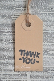 Label Thank you in 10 kleuren