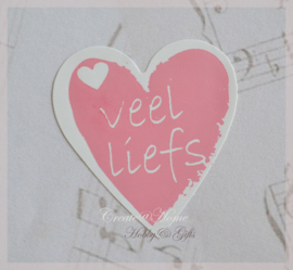 Sticker Veel liefs