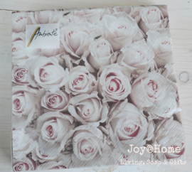 Servetten pastel roses