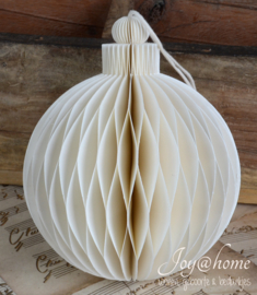 Papieren kerstbal lampion