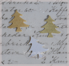 Sticker kraft mini Kerstboom