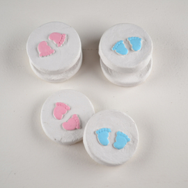 Medaillon klei babyvoetjes