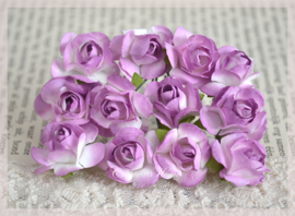 Roosje papier, licht violet-wit