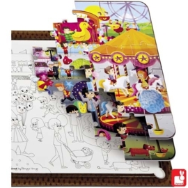 (Janod) Puzzel multi 3 in 1 "Fun Fair"