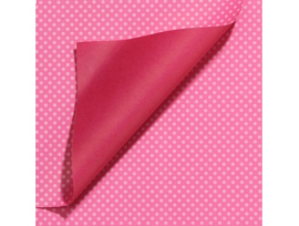 Cadeaupapier roze met stippen