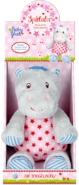 (Spiegelburg) "Babygeluk" Muziekdoosje nijlpaard roze 'Hippo'