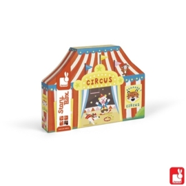 (Janod) Houten Story Box "Het circus" 19-delig